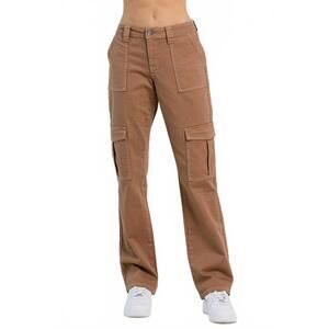 NEW JELLY JEANS straight cargo pants in taupe